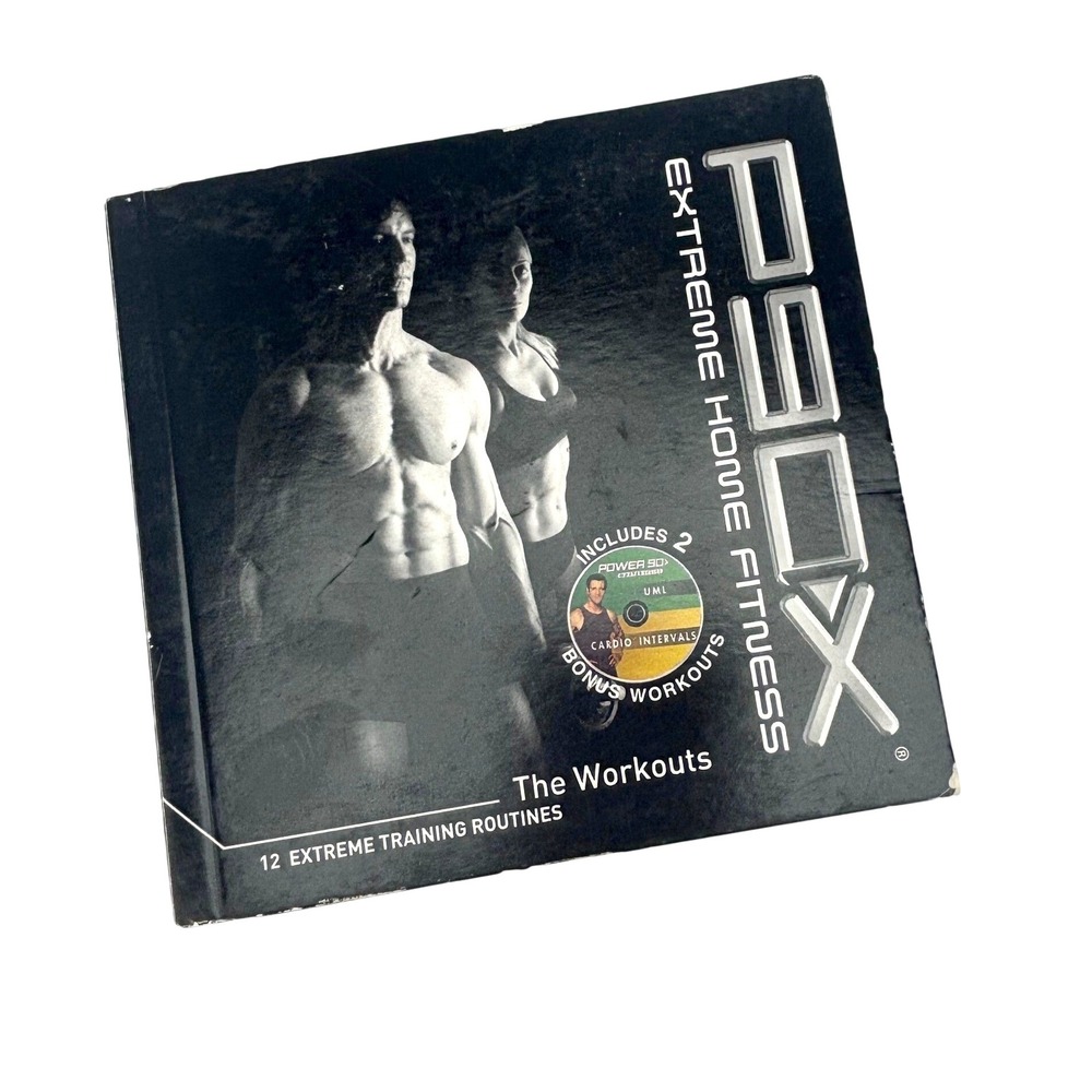 Beachbody P90X Extreme Home Fitness 10 DVD Set Black 12 Workouts Tony Horton